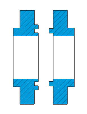 Flange Face-tongue-groove